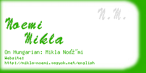 noemi mikla business card